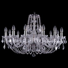 Подвесная люстра Bohemia Ivele Crystal 1406 1406/12/300/Ni/Leafs