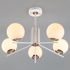 Люстра на штанге Eurosvet Lucas 70092/5 белый