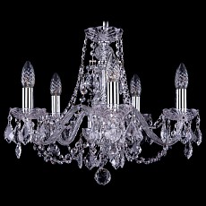 Подвесная люстра Bohemia Ivele Crystal 1406 1406/5/160/Ni/Leafs