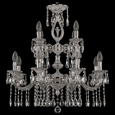 Подвесная люстра Bohemia Ivele Crystal 7201 72401/8+4/210/2d A NW FA10S