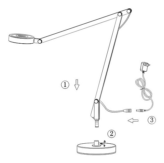 Настольная лампа офисная Globo Wilo 24125T