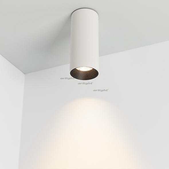 Накладной светильник Arlight SP-POLO-SURFACE-R65-8W White5000 (WH-BK, 40 deg) 027515