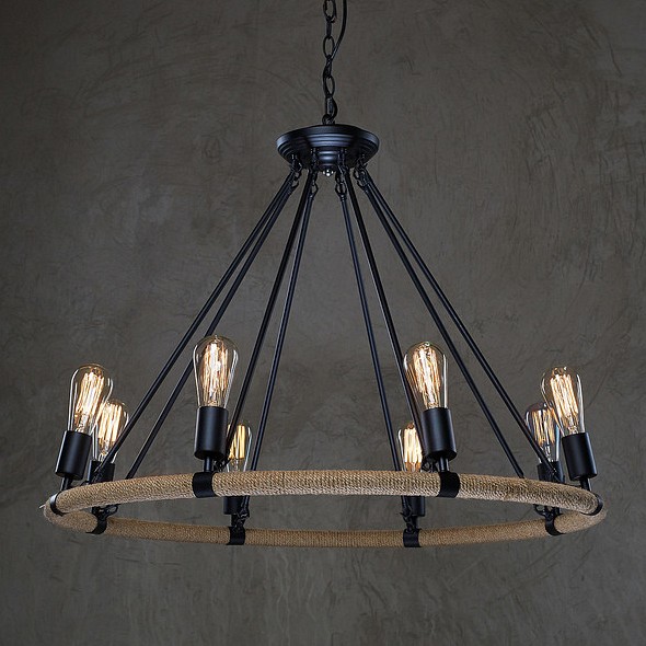 Подвесная люстра Loft it Rope Filament LOFT1861/8