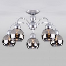 Люстра на штанге Eurosvet Fabia 30148/5 серебро