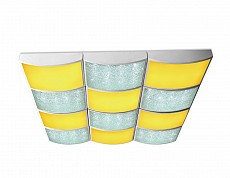 Накладной светильник Ambrella Orbital Crystal Sand FS1520 WH/SD 288W D810*720