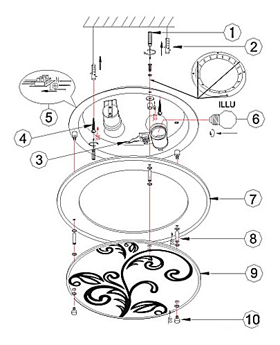 Накладной светильник Globo Berry 48065