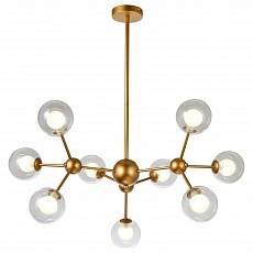 Люстра на штанге Natali Kovaltseva Venti VENTI 81422/8C GOLD SATIN