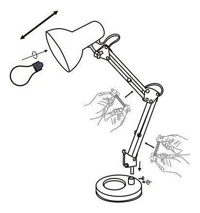 Настольная лампа офисная Globo Famous 24883