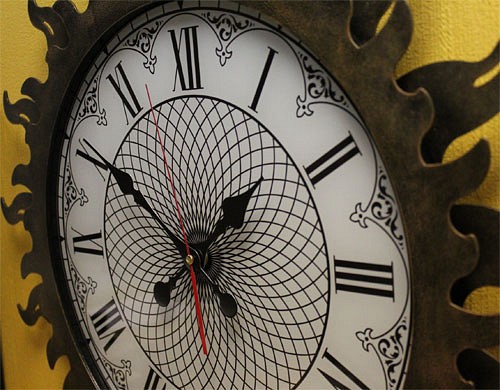 Настенные часы (60 см) Стальное Солнце 07-010