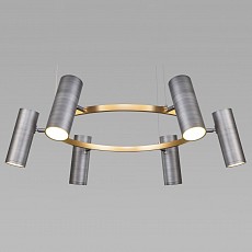 Подвесная люстра Eurosvet Spacer 90103/6 матовый серый/золото