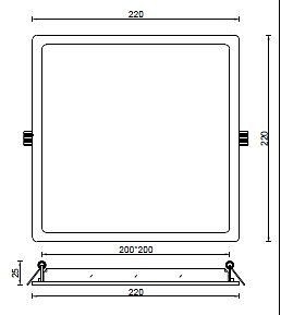 Встраиваемый светильник Deko-Light Square II 565276