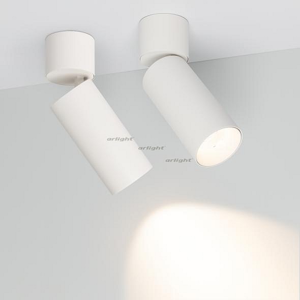 Светильник на штанге Arlight SP-POLO-SURFACE-FLAP-R65-8W Warm3000 (WH-WH, 40 deg) 027534