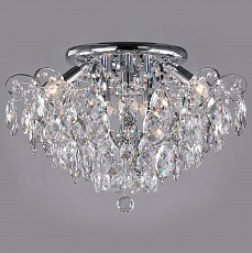 Потолочная люстра Eurosvet Crystal 10081/6 хром/прозрачный хрусталь Strotskis