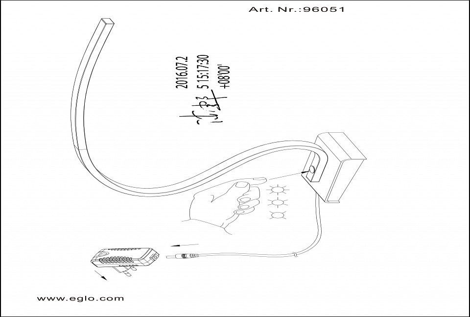 Настольная лампа офисная Eglo ПРОМО Lasana 1 96051