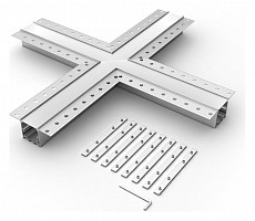 Соединитель угловой X-образный накладной Arlight S-LUX 030099