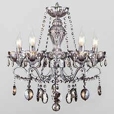 Потолочная люстра Eurosvet Teodore 10103/5 хром/дымчатый хрусталь Strotskis