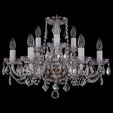 Подвесная люстра Bohemia Ivele Crystal 1402 1402/6_3/195/Pa/Leafs