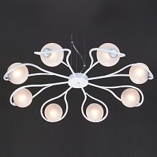 Подвесная люстра Eurosvet Camomile 70089/8 белый с серебром