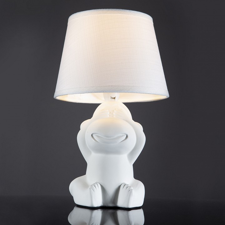 Настольная лампа декоративная Escada Monkey 10176/T White