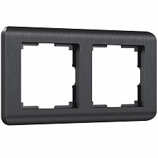 Рамка на 2 поста Werkel  WL12-Frame-02  (графит)
