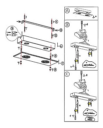 Накладной светильник Globo Berto 49200-2