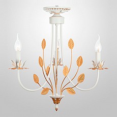 Подвесная люстра Eurosvet Flora 60023/3 белый с золотом