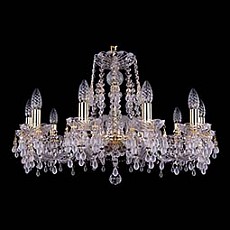 Подвесная люстра Bohemia Ivele Crystal 1410 1410/10/240/G/V0300
