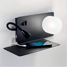 Бра с подсветкой Ideal Lux Book-1 BOOK-1 AP NERO