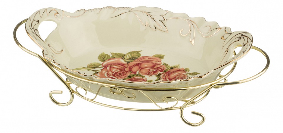 Чаша декоративная (32х19х8 см) Корейская роза 126-521