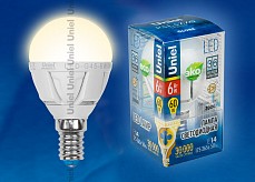 Лампа светодиодная Uniel  E14 6Вт 3000 KK 07905, 7905