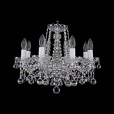 Подвесная люстра Bohemia Ivele Crystal 1413 1413/8/165/Ni/Balls