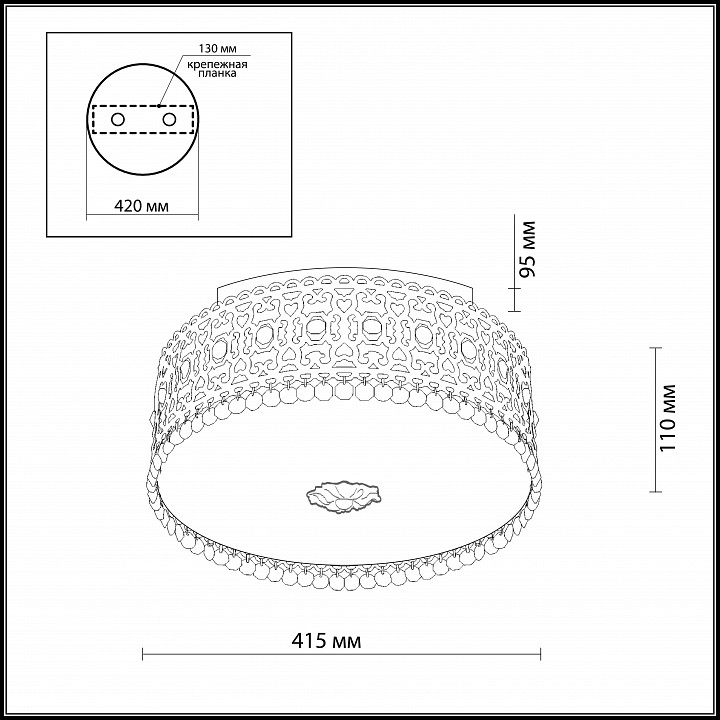 Накладной светильник Odeon Light Salona 2641/5C