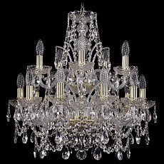 Подвесная люстра Bohemia Ivele Crystal 1411 1411/10+5/195/2d/G