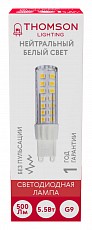 Лампа светодиодная Thomson G9 G9 5.5Вт 4000K TH-B4214