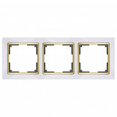 Рамка на 3 поста Werkel Snabb WL03-Frame-03-white-GD