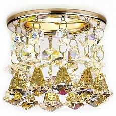 Встраиваемый светильник Ambrella Light Crystal 12 K2233 G/PR