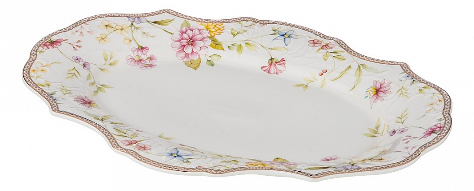 Блюдо декоративное (30х21.5х5 см) Луговые Цветы 274-942
