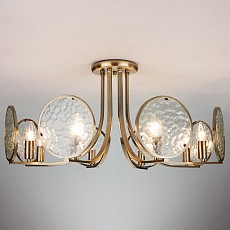 Люстра на штанге Eurosvet Cyrus 60073/8 античная бронза