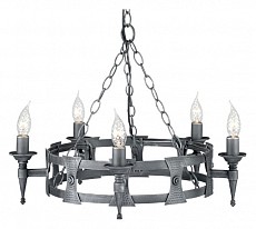 Подвесная люстра Elstead Lighting Saxon SAX5-BLK-SIL