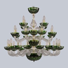 Подвесная люстра Bohemia Ivele Crystal Ivele Crystal 2 1309/16+8+4/300/3d G Cl/Clear-Green/H-1J