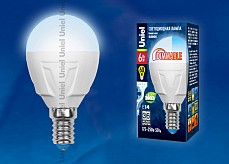 Лампа светодиодная Uniel DIM PLP01WH E14 6Вт 4500K UL-00000692