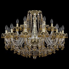 Подвесная люстра Bohemia Ivele Crystal 1610 16110/12+6/300 G V1003 R721