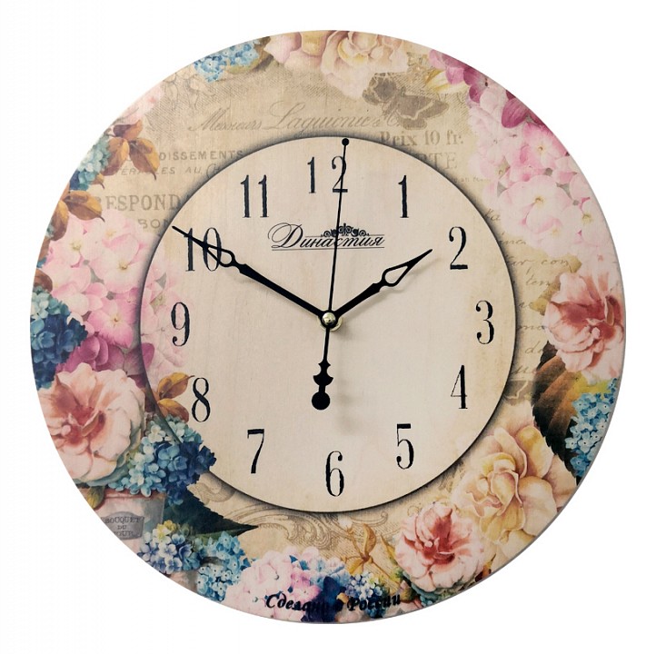 Настенные часы (33x4x33 см) Незабудки-3 02-025
