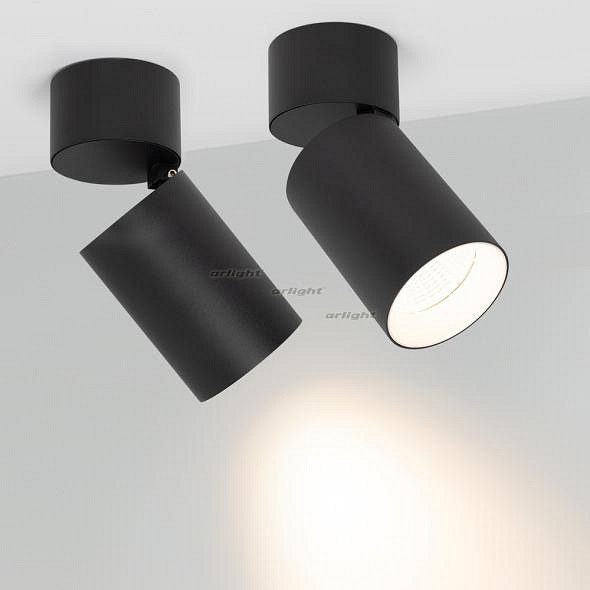 Светильник на штанге Arlight SP-POLO-SURFACE-FLAP-R85-15W Warm3000 (BK-WH, 40 deg) 027549