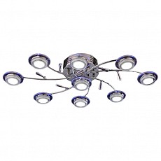 Потолочная люстра Eurosvet 90000 90000/9 хром/синий+красный+фиолетовый