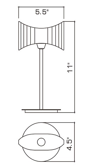 Настольная лампа декоративная Mantra Krom Cromo 0894