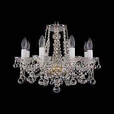 Подвесная люстра Bohemia Ivele Crystal 1413 1413/8/165/G/Balls