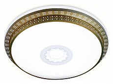 Накладной светильник Ambrella Orbital Design F130 WH GD 72W D500