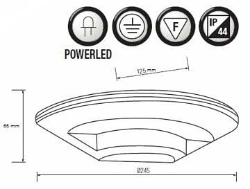 Накладной светильник Horoz Electric Ardic HRZ00000948