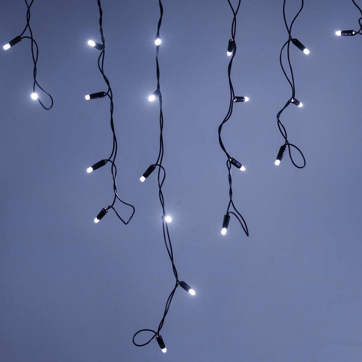 Бахрома световая [4x0.6 м] Edge ARD-EDGE-PRO-4000x600-BLACK-128LED-FLASH WHITE (230V, 8W)